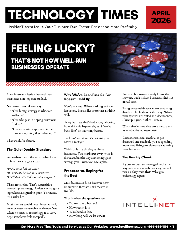 April newsletter Intelli-net