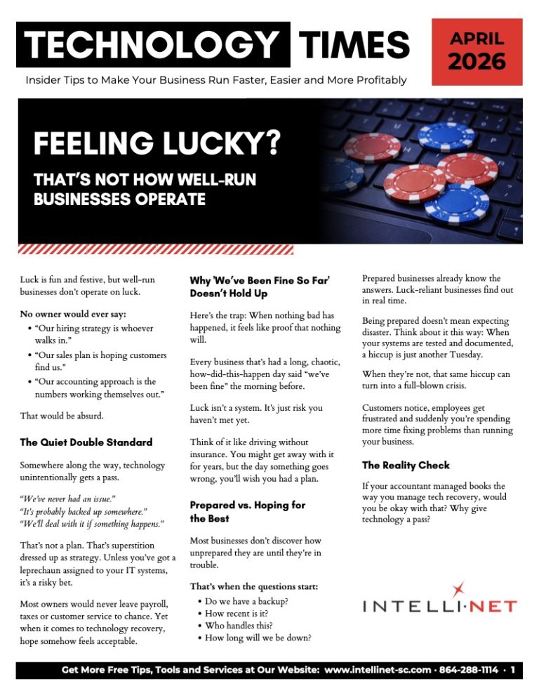 Cover of the April 2026 Tech Times newsletter