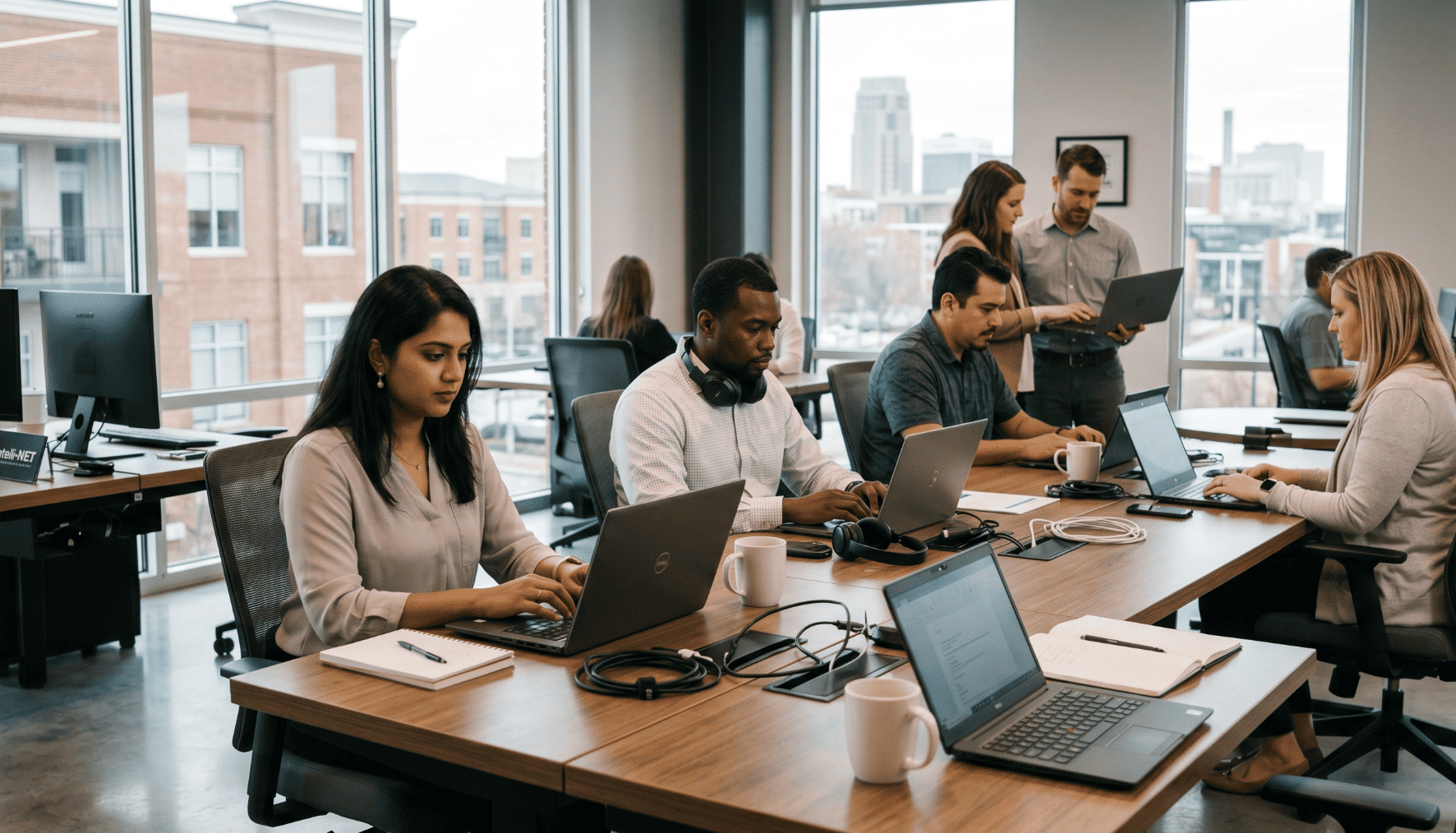 Reliable IT help desk support in Greenville SC by Intelli-NET, managing modern endpoint security and business technology setups
